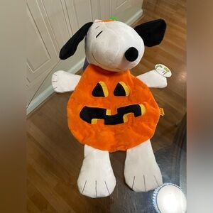 GMASON Peanuts ” Flat  Snoopy  Dog Toy w/8 Squeakers  Grey/Clinker New 16”